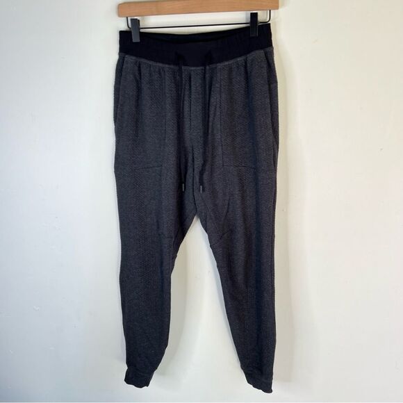 Lululemon At Ease Jogger Heathered Black Men's Gray Jogger Pants size Small - Picture 4 of 12
